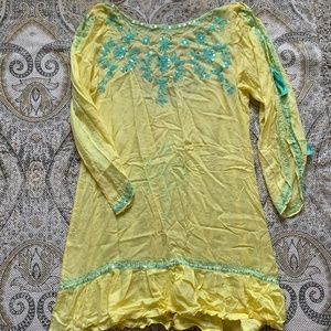Yellow beach dress